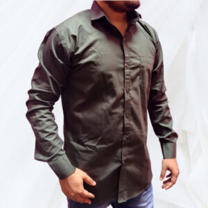 Classic Olive Green Full-Sleeve Shirt