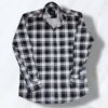 Modern Black & White Plaid Shirt for men